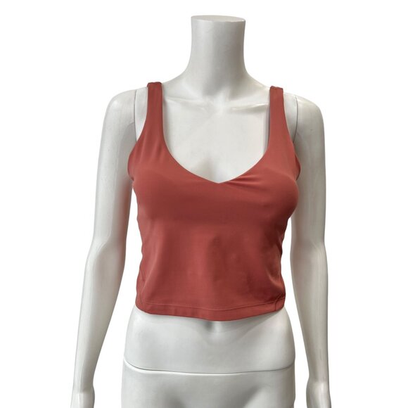 $68 Lululemon Dusty Pink Clay Align V-Neck Tank Top size 8 - Picture 1 of 5